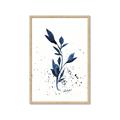 Picture of Blue Leaves III _GroupedProduct_Rectangle_Portrait_Framed_Matted_