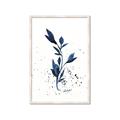 Picture of Blue Leaves III _GroupedProduct_Rectangle_Portrait_Framed_Matted_