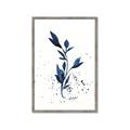 Picture of Blue Leaves III _GroupedProduct_Rectangle_Portrait_Framed_Matted_