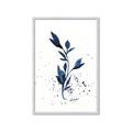 Picture of Blue Leaves III _GroupedProduct_Rectangle_Portrait_Framed_Matted_