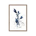 Picture of Blue Leaves III _GroupedProduct_Rectangle_Portrait_Framed_Matted_