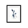 Picture of Blue Leaves III _GroupedProduct_Rectangle_Portrait_Framed_Matted_