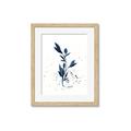 Picture of Blue Leaves III _GroupedProduct_Rectangle_Portrait_Framed_Matted_