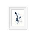Picture of Blue Leaves III _GroupedProduct_Rectangle_Portrait_Framed_Matted_