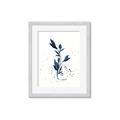 Picture of Blue Leaves III _GroupedProduct_Rectangle_Portrait_Framed_Matted_