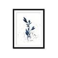Picture of Blue Leaves III _GroupedProduct_Rectangle_Portrait_Framed_Matted_