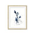 Picture of Blue Leaves III _GroupedProduct_Rectangle_Portrait_Framed_Matted_