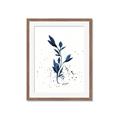 Picture of Blue Leaves III _GroupedProduct_Rectangle_Portrait_Framed_Matted_