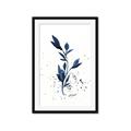 Picture of Blue Leaves III _GroupedProduct_Rectangle_Portrait_Framed_Matted_