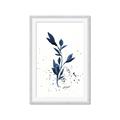 Picture of Blue Leaves III _GroupedProduct_Rectangle_Portrait_Framed_Matted_