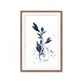 Picture of Blue Leaves III _GroupedProduct_Rectangle_Portrait_Framed_Matted_