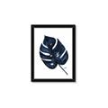 Picture of Blue Tropical Leaf I _GroupedProduct_Rectangle_Portrait_Framed_Matted_