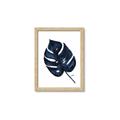 Picture of Blue Tropical Leaf I _GroupedProduct_Rectangle_Portrait_Framed_Matted_