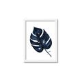 Picture of Blue Tropical Leaf I _GroupedProduct_Rectangle_Portrait_Framed_Matted_