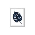 Picture of Blue Tropical Leaf I _GroupedProduct_Rectangle_Portrait_Framed_Matted_