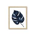Picture of Blue Tropical Leaf I _GroupedProduct_Rectangle_Portrait_Framed_Matted_