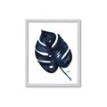 Picture of Blue Tropical Leaf I _GroupedProduct_Rectangle_Portrait_Framed_Matted_