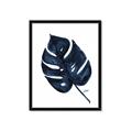 Picture of Blue Tropical Leaf I _GroupedProduct_Rectangle_Portrait_Framed_Matted_