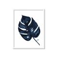 Picture of Blue Tropical Leaf I _GroupedProduct_Rectangle_Portrait_Framed_Matted_