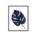 Picture of Blue Tropical Leaf I _GroupedProduct_Rectangle_Portrait_Framed_Matted_