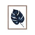 Picture of Blue Tropical Leaf I _GroupedProduct_Rectangle_Portrait_Framed_Matted_