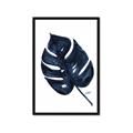 Picture of Blue Tropical Leaf I _GroupedProduct_Rectangle_Portrait_Framed_Matted_