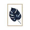 Picture of Blue Tropical Leaf I _GroupedProduct_Rectangle_Portrait_Framed_Matted_