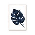 Picture of Blue Tropical Leaf I _GroupedProduct_Rectangle_Portrait_Framed_Matted_