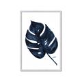 Picture of Blue Tropical Leaf I _GroupedProduct_Rectangle_Portrait_Framed_Matted_
