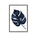 Picture of Blue Tropical Leaf I _GroupedProduct_Rectangle_Portrait_Framed_Matted_