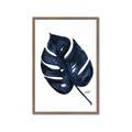 Picture of Blue Tropical Leaf I _GroupedProduct_Rectangle_Portrait_Framed_Matted_