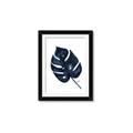 Picture of Blue Tropical Leaf I _GroupedProduct_Rectangle_Portrait_Framed_Matted_