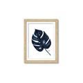 Picture of Blue Tropical Leaf I _GroupedProduct_Rectangle_Portrait_Framed_Matted_