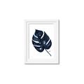 Picture of Blue Tropical Leaf I _GroupedProduct_Rectangle_Portrait_Framed_Matted_