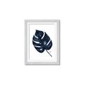 Picture of Blue Tropical Leaf I _GroupedProduct_Rectangle_Portrait_Framed_Matted_