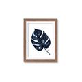 Picture of Blue Tropical Leaf I _GroupedProduct_Rectangle_Portrait_Framed_Matted_
