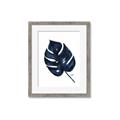 Picture of Blue Tropical Leaf I _GroupedProduct_Rectangle_Portrait_Framed_Matted_