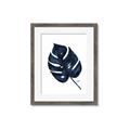 Picture of Blue Tropical Leaf I _GroupedProduct_Rectangle_Portrait_Framed_Matted_