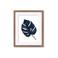 Picture of Blue Tropical Leaf I _GroupedProduct_Rectangle_Portrait_Framed_Matted_
