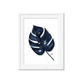 Picture of Blue Tropical Leaf I _GroupedProduct_Rectangle_Portrait_Framed_Matted_