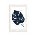 Picture of Blue Tropical Leaf I _GroupedProduct_Rectangle_Portrait_Framed_Matted_