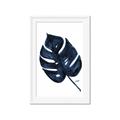 Picture of Blue Tropical Leaf I _GroupedProduct_Rectangle_Portrait_Framed_Matted_