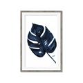 Picture of Blue Tropical Leaf I _GroupedProduct_Rectangle_Portrait_Framed_Matted_