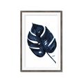 Picture of Blue Tropical Leaf I _GroupedProduct_Rectangle_Portrait_Framed_Matted_