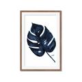 Picture of Blue Tropical Leaf I _GroupedProduct_Rectangle_Portrait_Framed_Matted_