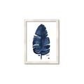 Picture of Blue Tropical Leaf II _GroupedProduct_Rectangle_Portrait_Framed_Matted_