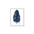 Picture of Blue Tropical Leaf II _GroupedProduct_Rectangle_Portrait_Framed_Matted_