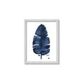 Picture of Blue Tropical Leaf II _GroupedProduct_Rectangle_Portrait_Framed_Matted_
