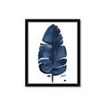 Picture of Blue Tropical Leaf II _GroupedProduct_Rectangle_Portrait_Framed_Matted_