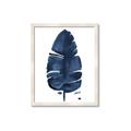 Picture of Blue Tropical Leaf II _GroupedProduct_Rectangle_Portrait_Framed_Matted_